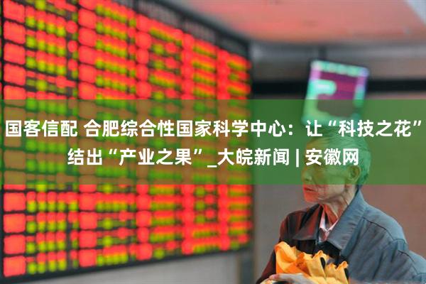 国客信配 合肥综合性国家科学中心：让“科技之花”结出“产业之果”_大皖新闻 | 安徽网