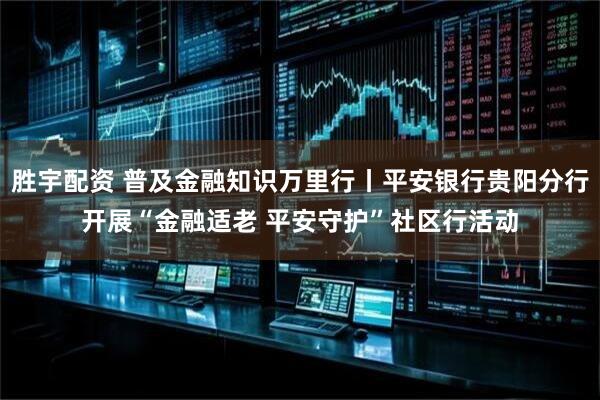 胜宇配资 普及金融知识万里行丨平安银行贵阳分行开展“金融适老 平安守护”社区行活动